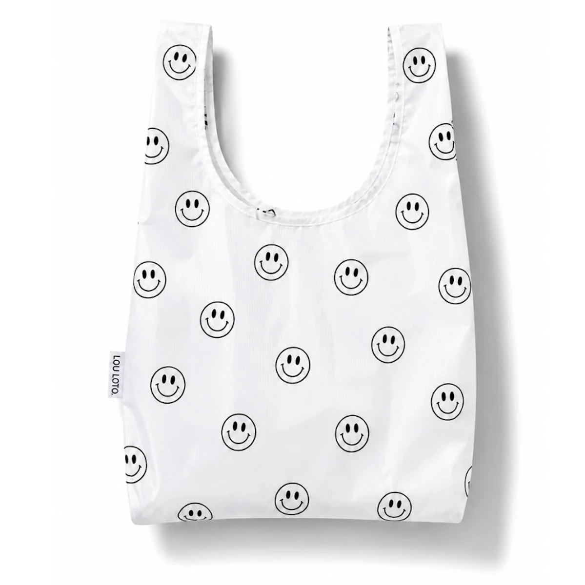 Shopping Bag - Black Smiley