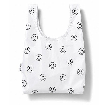 Shopping Bag - Black Smiley