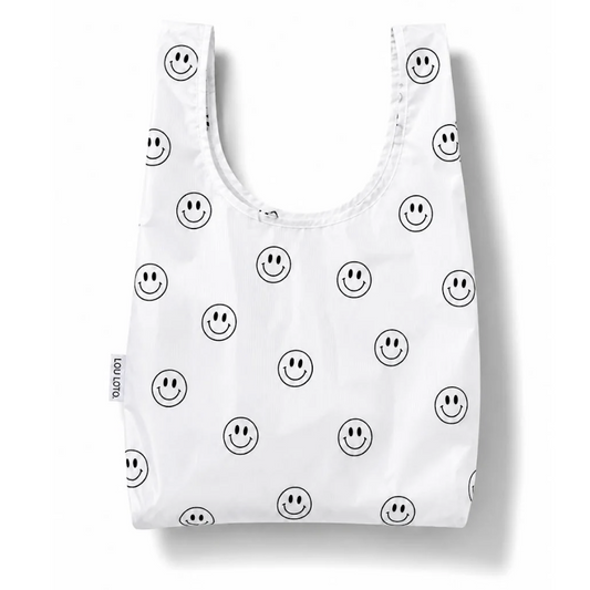 Shopping Bag - Black Smiley