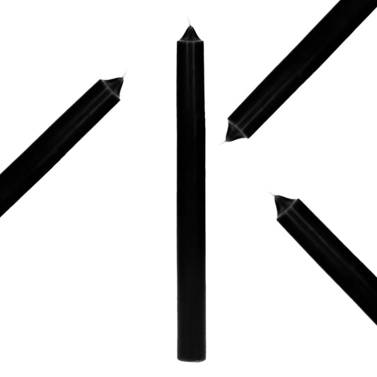 Tafelkerze, schwarz 