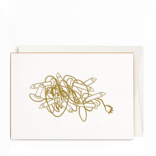 Karte mit Umschlag - Lichterkette