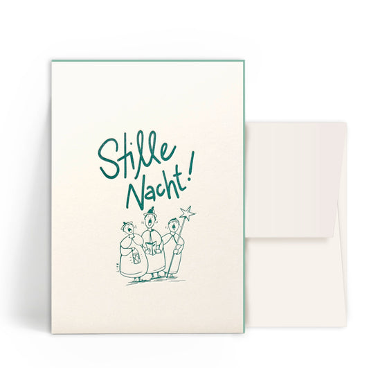 Karte mit Umschlag - Stille Nacht!