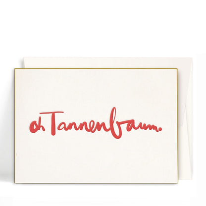 Karte mit Umschlag - oh Tannenbaum