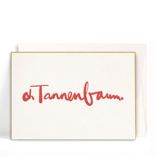 Karte mit Umschlag - oh Tannenbaum