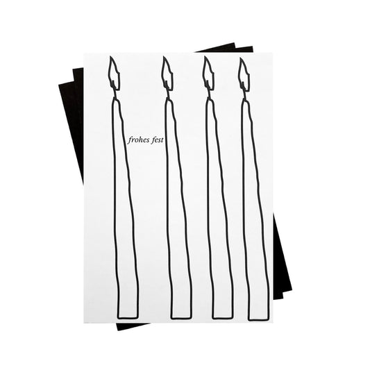 Karte mit Umschlag - frohes fest