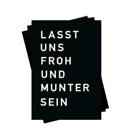 Postkarte - lasst uns froh und munter sein