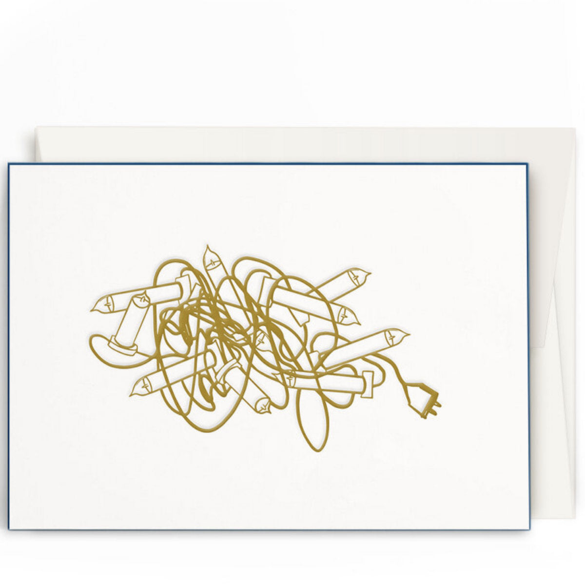 Karte mit Umschlag - Lichterkette