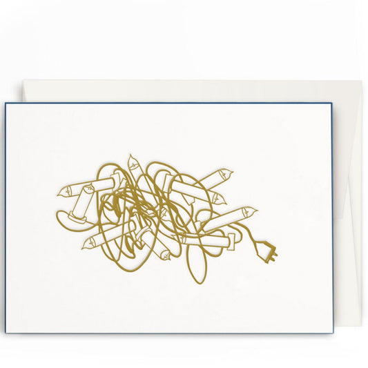 Karte mit Umschlag - Lichterkette