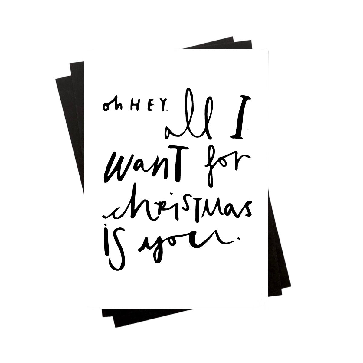 Postkarte - all I want for Christmas is you