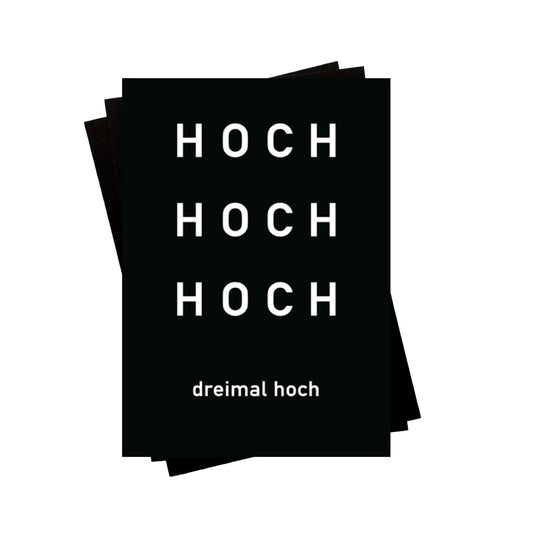 Karte - dreimal hoch
