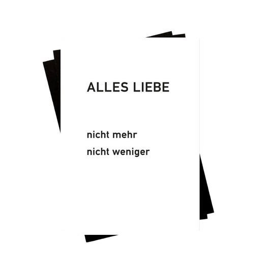 Karte - nicht mehr und nicht weniger