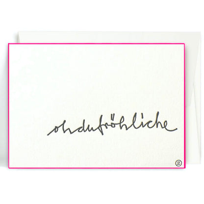 Karte mit Umschlag - oh du fröhliche