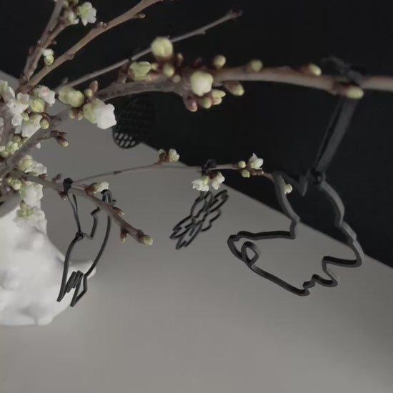 Osteranhänger aus 3mm Birkenholz.  