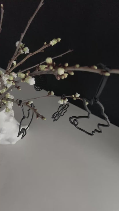 Osteranhänger aus 3mm Birkenholz.  