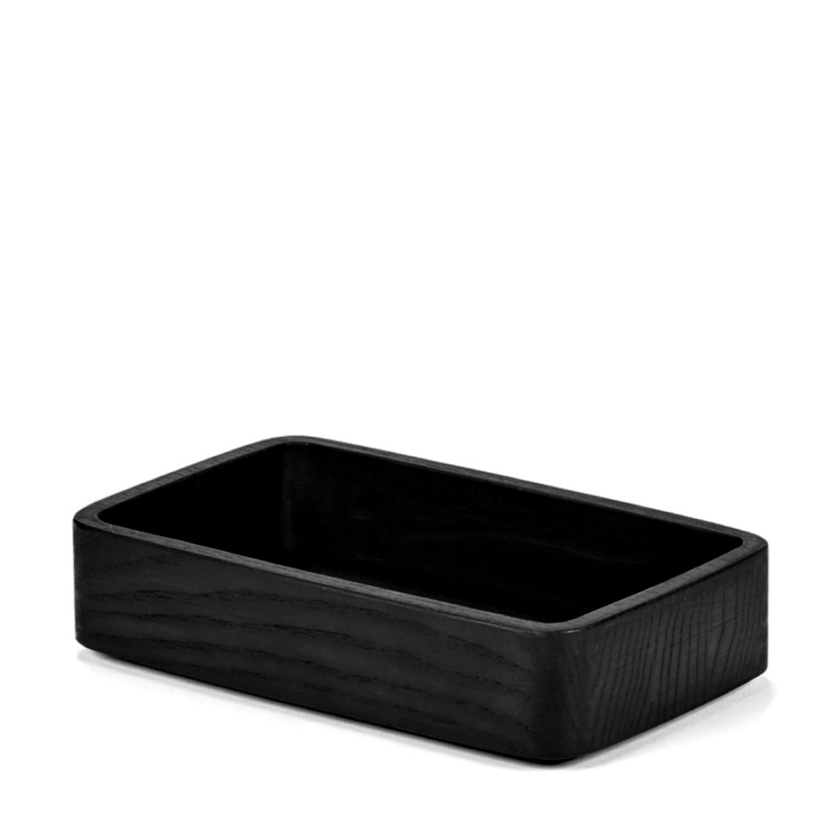 Schwarze Holz Schale, Entwurf Vincent van Duysen für Serax