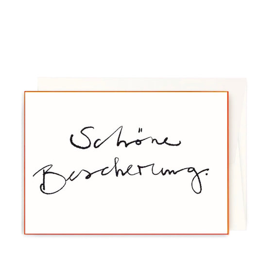 Karte mit Umschlag - Schöne Bescherung