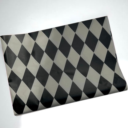 Seidenpapier - Harlekin Black