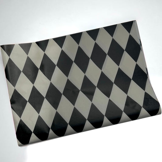 Seidenpapier - Harlekin Black
